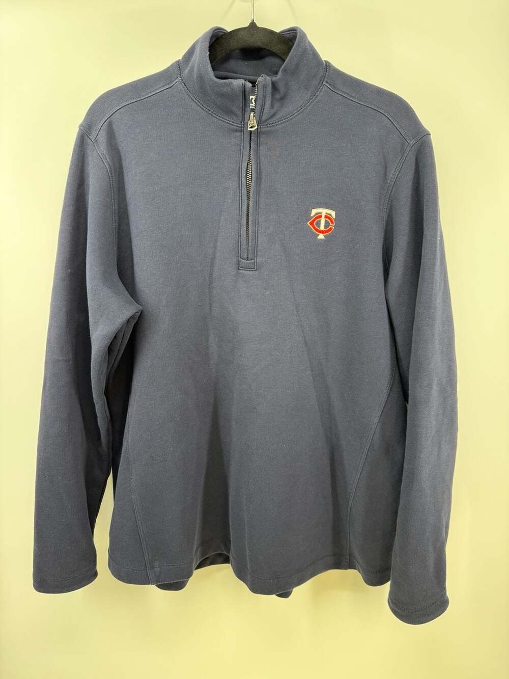 Cutter & Buck Womens Minnesota Twins 1/4-Zip Pullover Peruvian Pima  cotton